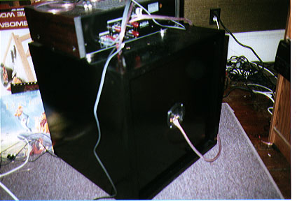 rear of finished subwoofer